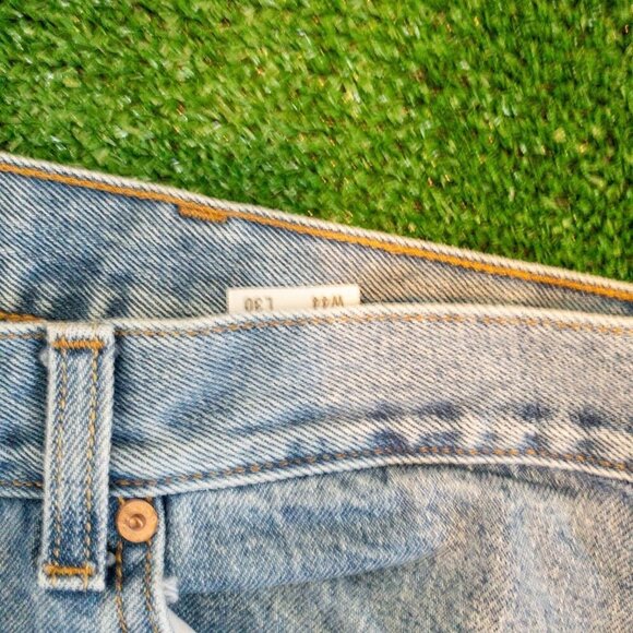 VINTAGE LEVIS 505 REGULAR FIT MENS JEANS CASUAL LIGHT BLUE DENIM PANTS SZ 44X30 - Picture 3 of 8